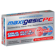 حبوب maxigesic cold and flu